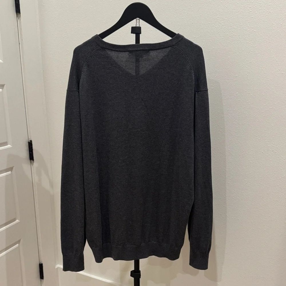 Daniel Cremieux Charcoal V-Neck Sweater